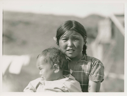 Image of Eskimo [Inuit] Girl and baby